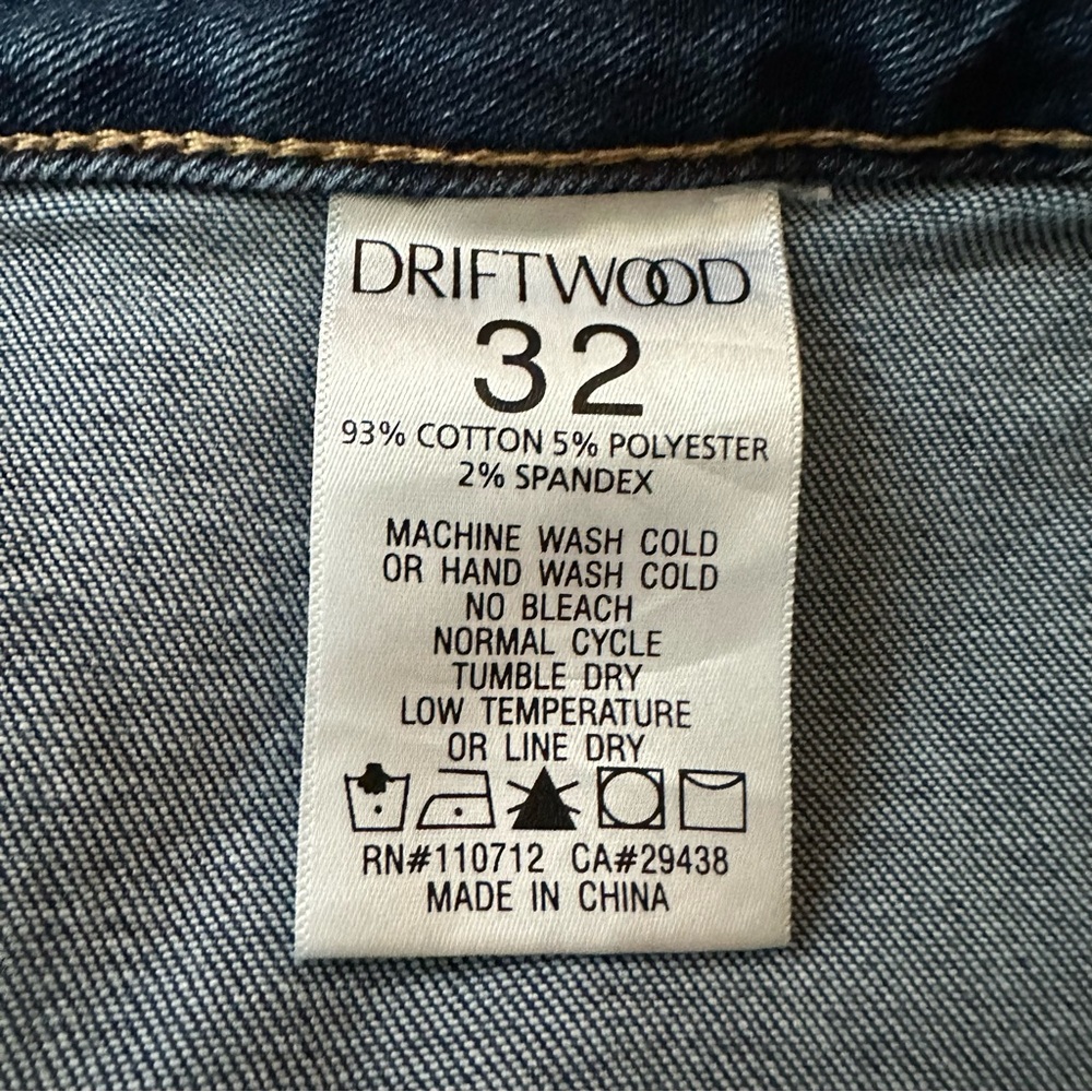 DRIFTWOOD Women’s 32 Farrah Flare Jeans Medium Dark Wash - Picture 5 of 6